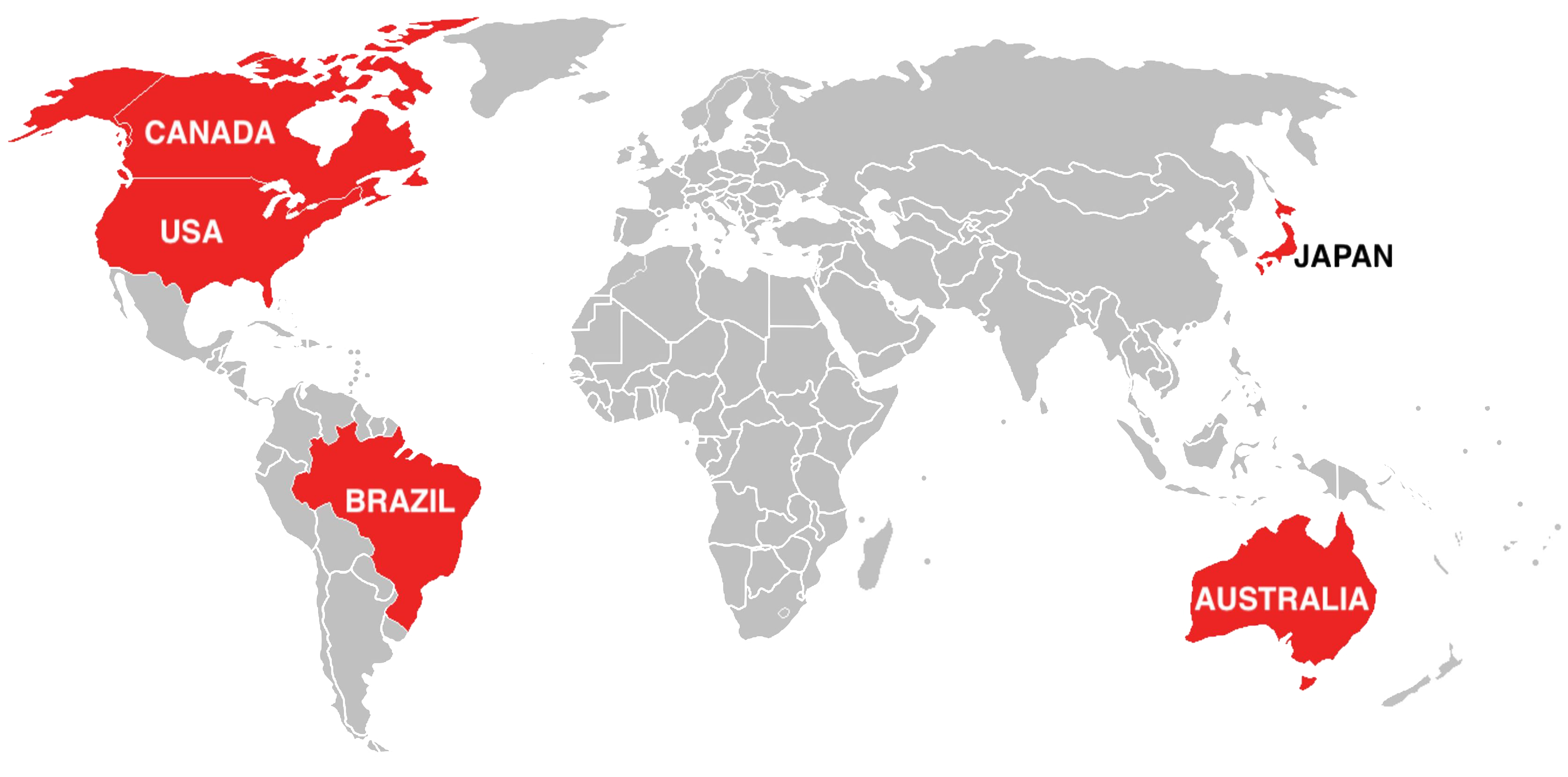 world map RAs