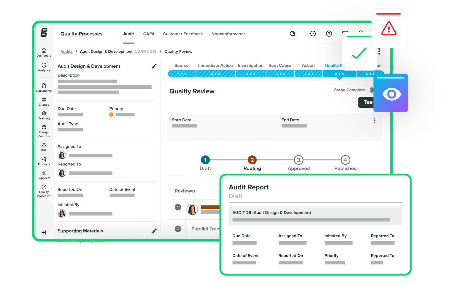 Audit UI and Audit Report