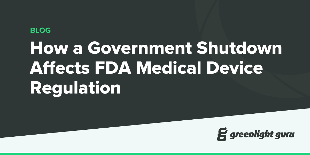 How a Government Shutdown Affects FDA Medical Device Regulation