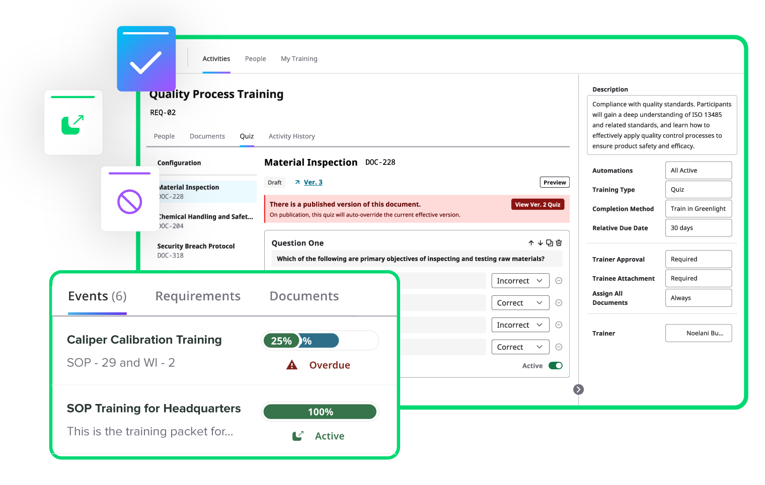 Training UI