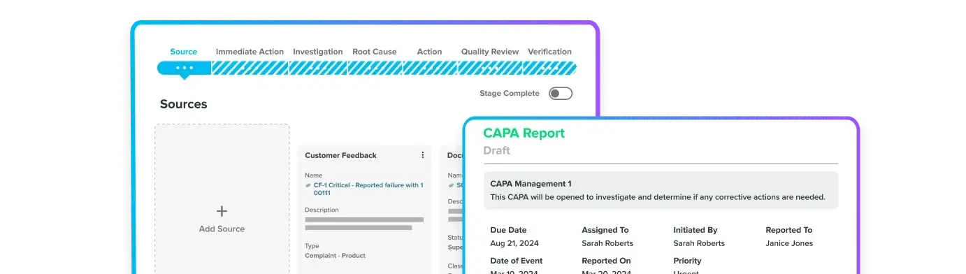 Quality processes and events